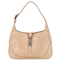 Gucci Crocodile Skin Jackie Shoulder Bag