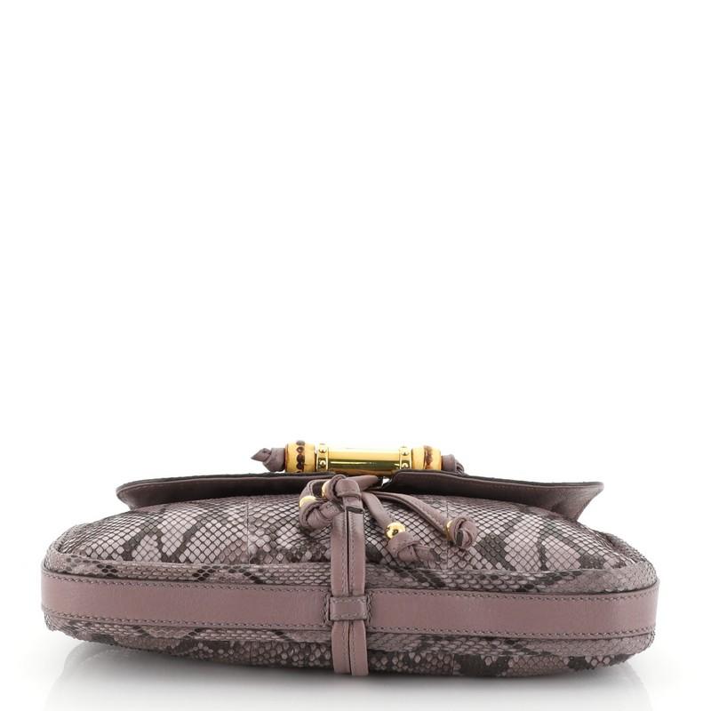 Gucci Croisette Evening Bag Python In Good Condition In NY, NY