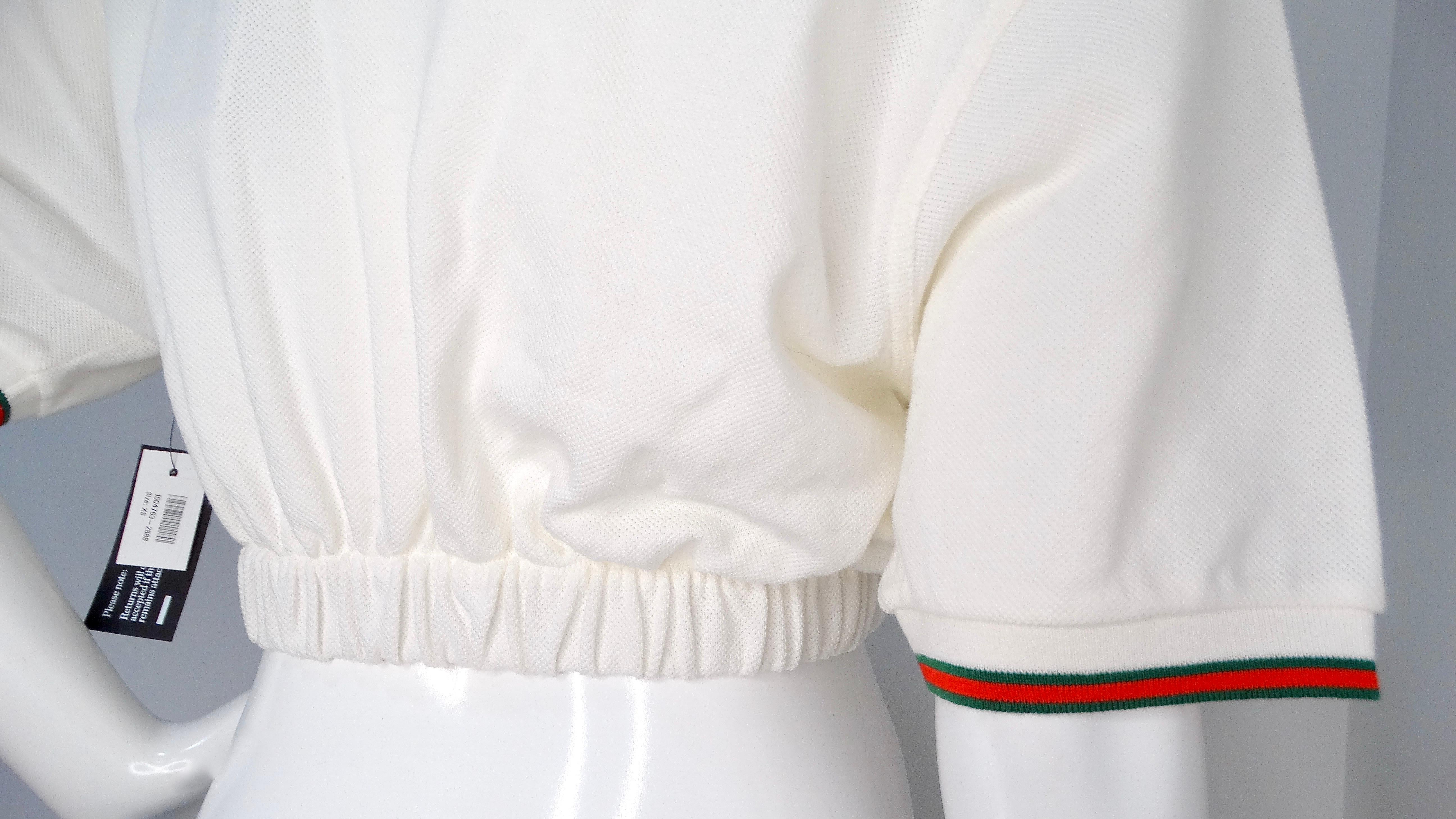 Gucci Cropped Polo Cotton Top 2