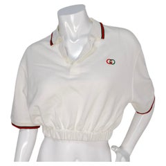 Gucci Cropped Polo Cotton Top
