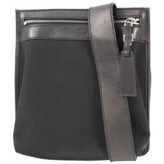 Vintage GUCCI cross body Womens shoulder bag 92562 black