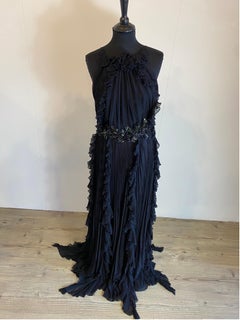 Gucci Cruise 2013 Black long Night Dress