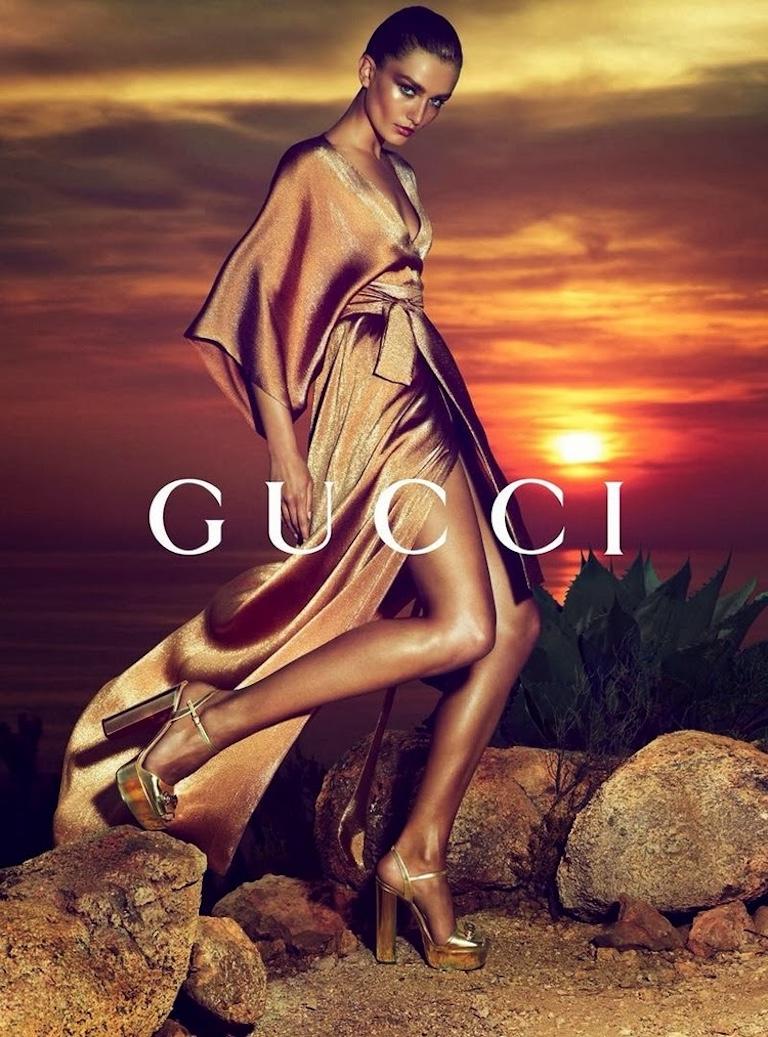 GUCCI Cruise 2014 Campaign Gold Lam Kimono Gown at 1stDibs GUCCI Cruise 2014 Campaign Gold Lam Kimono Gown at 1stDibs