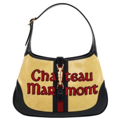 GUCCI Cruise 2019 "Chateau Marmont" Yellow GG Leather Hollywood Hobo Bag Purse