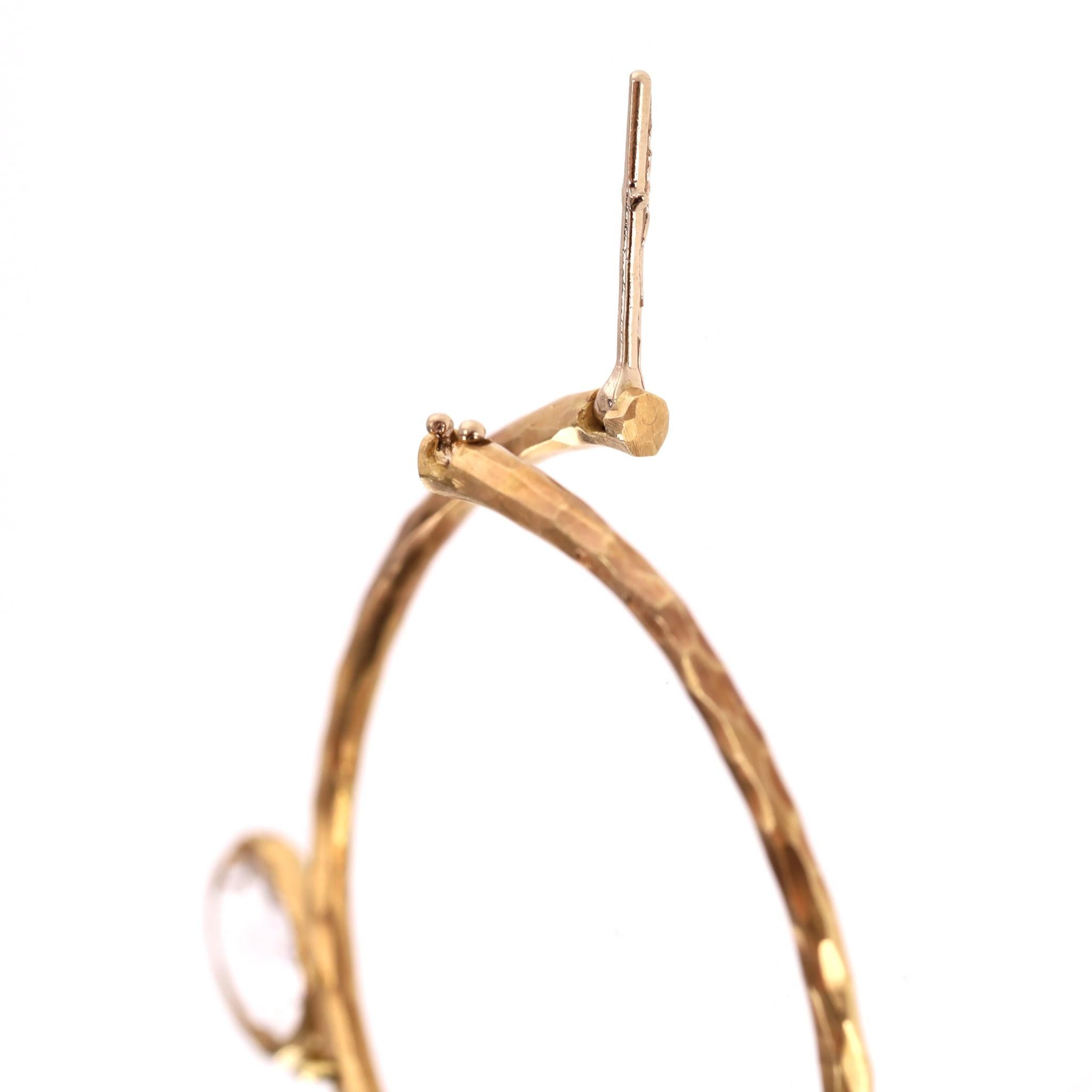 Chandelier-Ohrringe von Gucci aus Kristall und 18 Karat Gold mit Kristall im Angebot 3