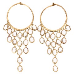 Pendientes de aro Gucci Crystal & 18k Gold Chandelier