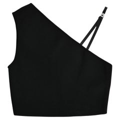 Gucci Crystal Buckle Asymmetric Top