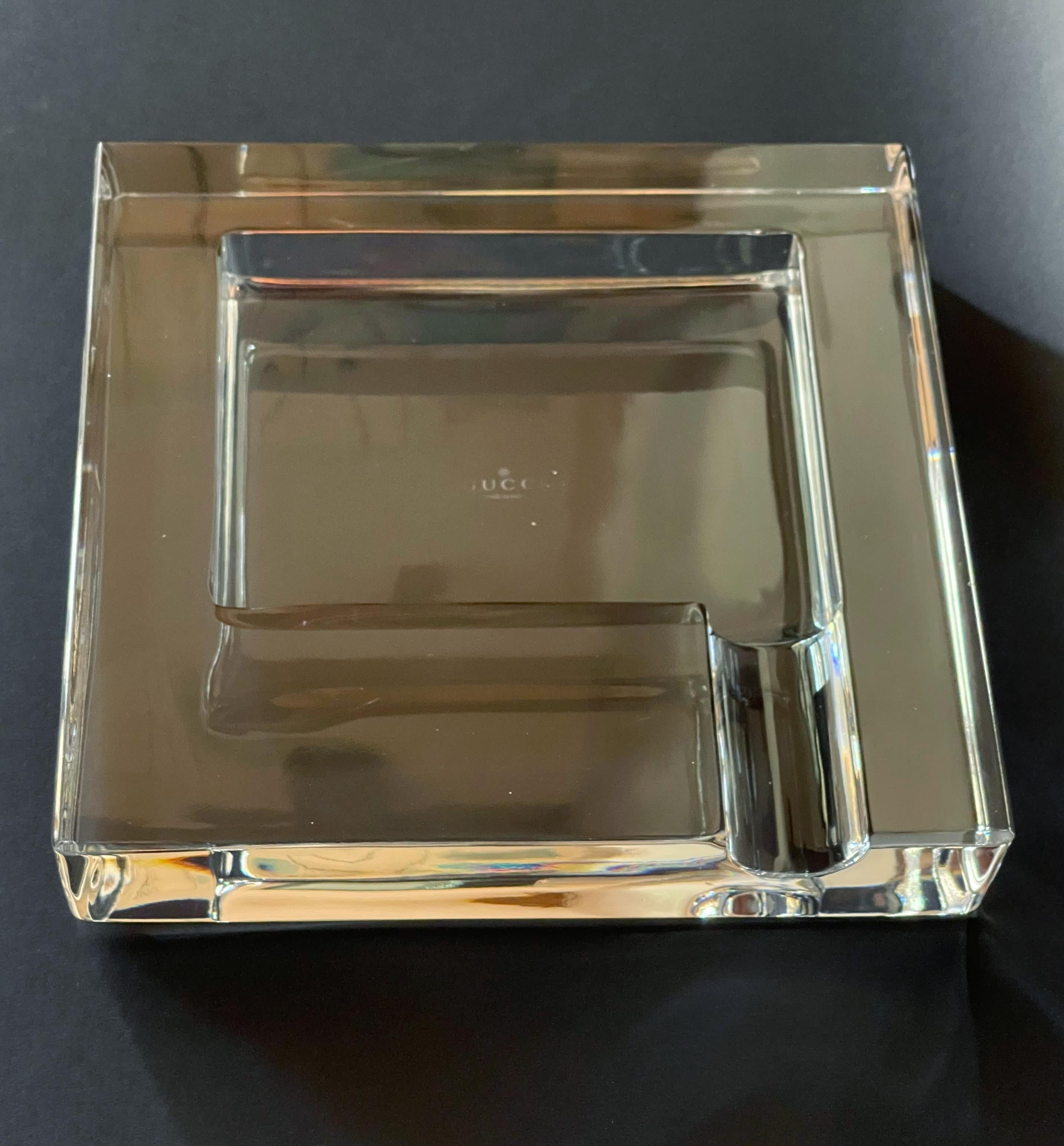 GUCCI Crystal Cigar Ashtray 4