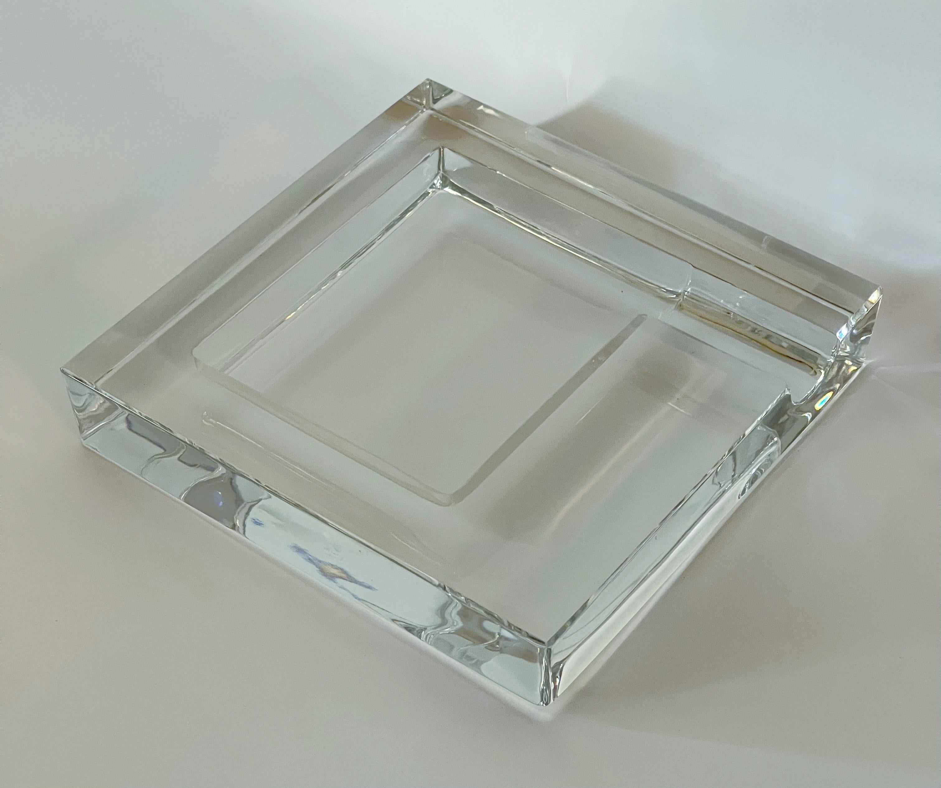 Italian GUCCI Crystal Cigar Ashtray