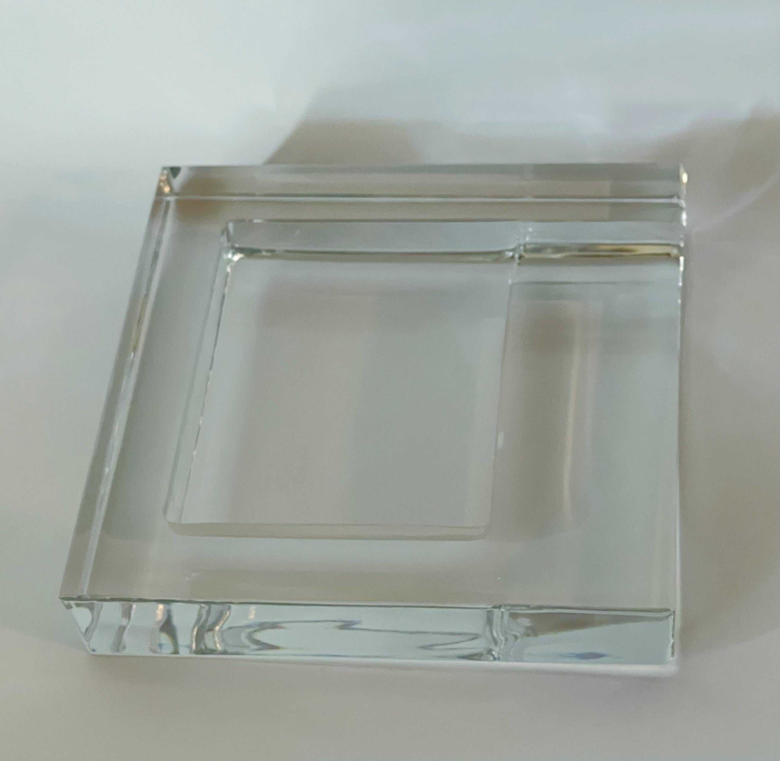 GUCCI Crystal Cigar Ashtray In Good Condition In Los Angeles, CA