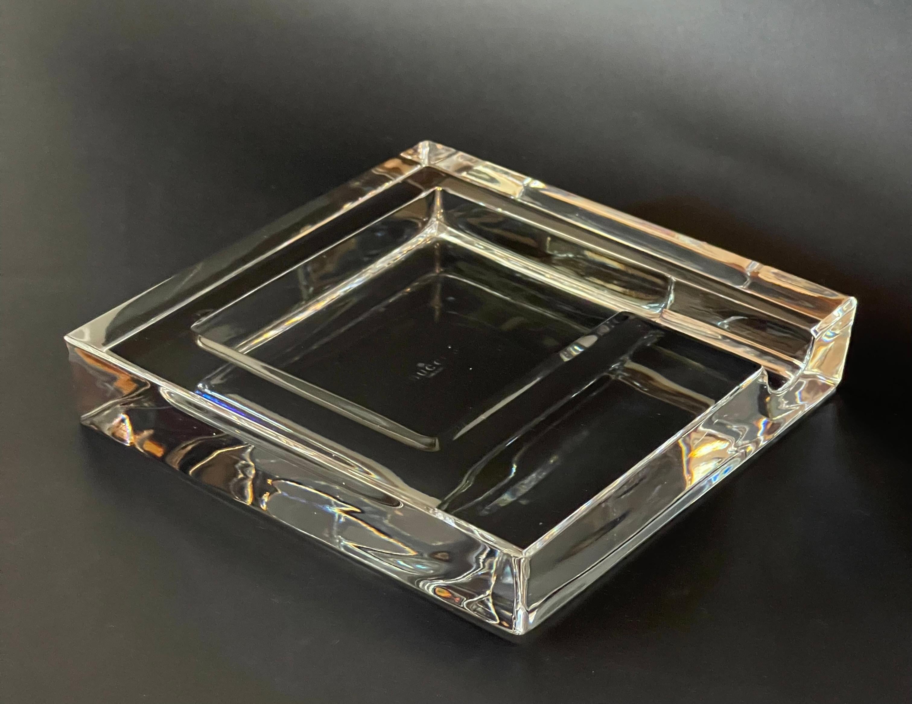 GUCCI Crystal Cigar Ashtray 2