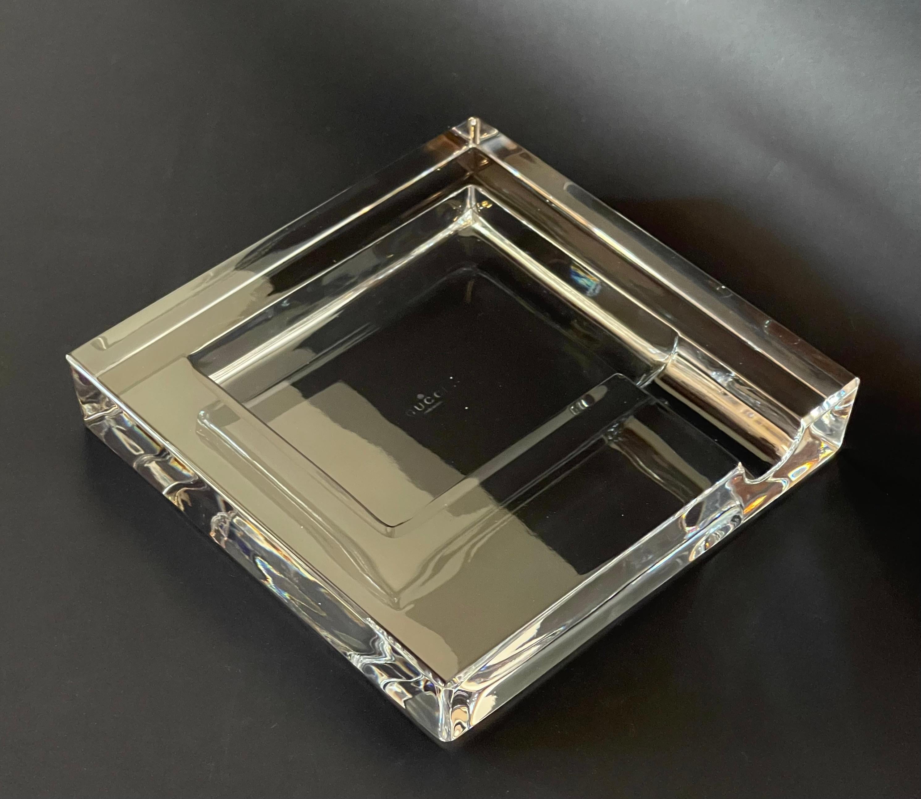 GUCCI Crystal Cigar Ashtray 3
