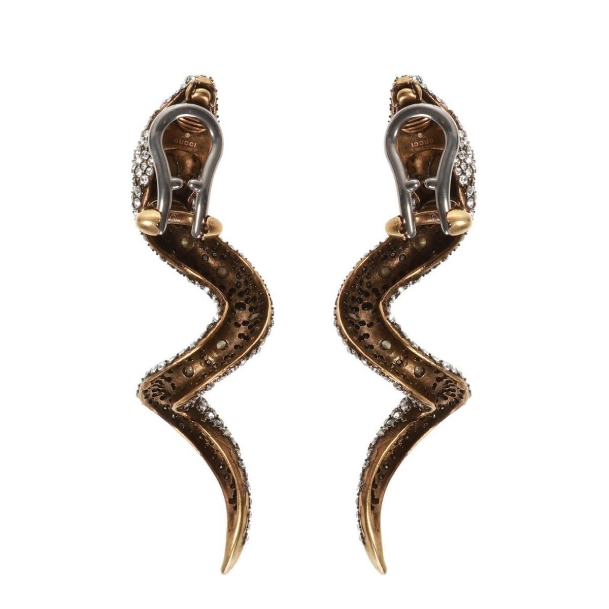 Gucci - Boucles d'oreilles à clip cristal Neuf - En vente à Brossard, QC