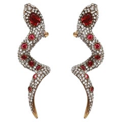 Gucci Crystal Clip On Earrings