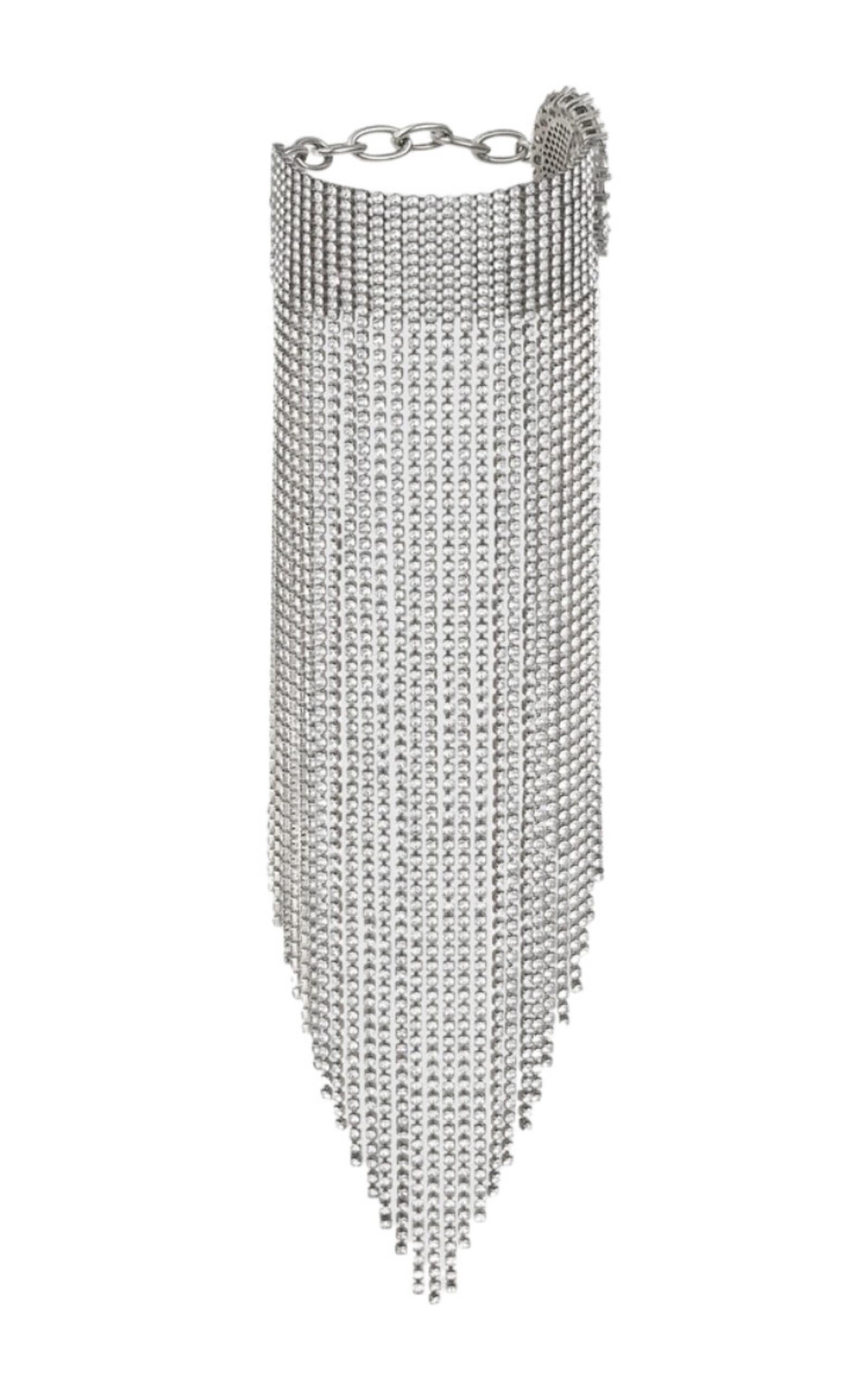 Hexagon Cut Gucci Crystal-embellished Fringe Bracelet For Sale