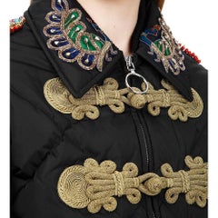 GUCCI Crystal Embellished Padded Jacket IT38 US 2-4