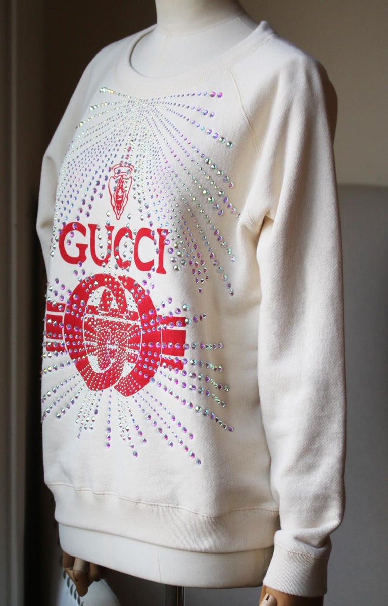 Gucci discount rhinestone sweater
