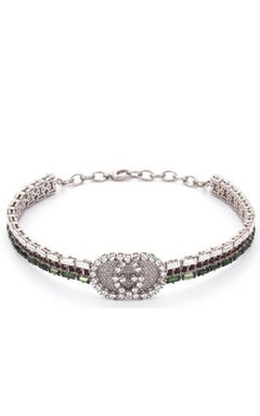 Gargantilla Gucci Tennis Gg Decorada con Cristales