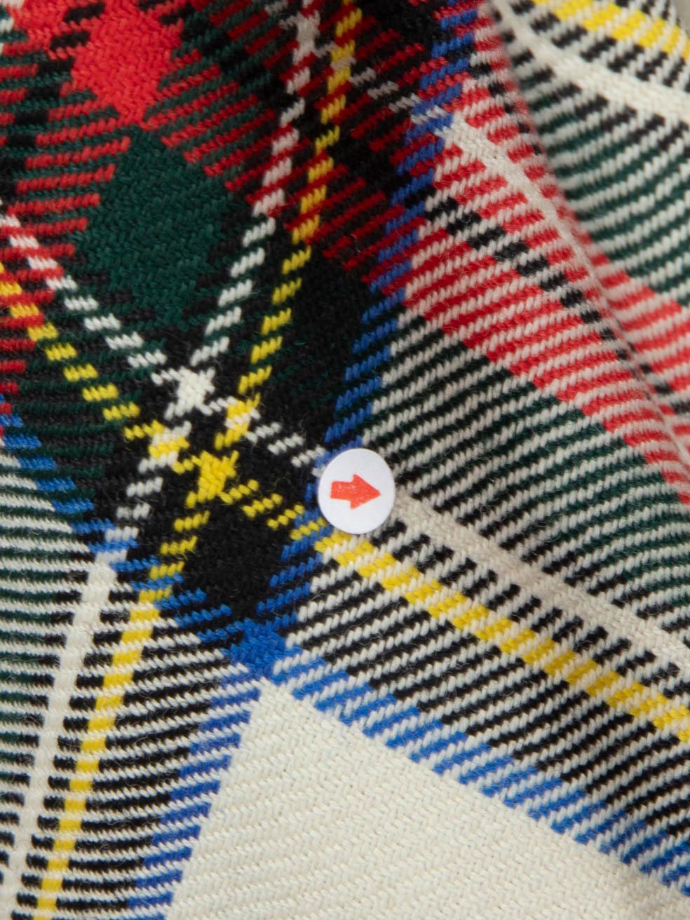 Gucci Bata de tartán con tigre adornado con cristales Talla S 1