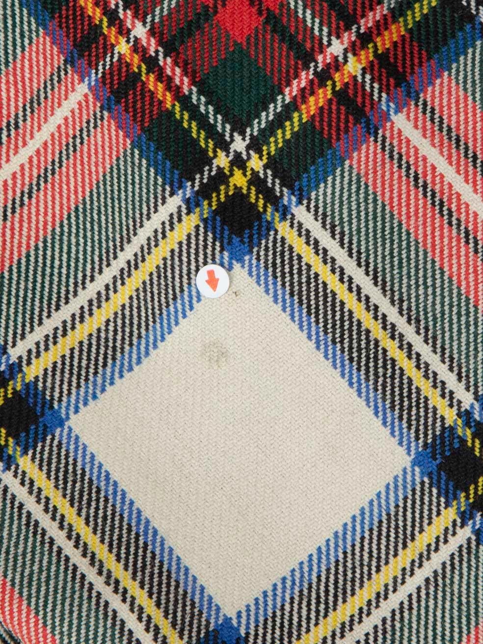 Gucci Bata de tartán con tigre adornado con cristales Talla S 2