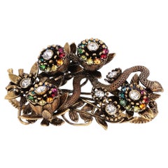 Gucci Crystal Garden Double Finger Ring