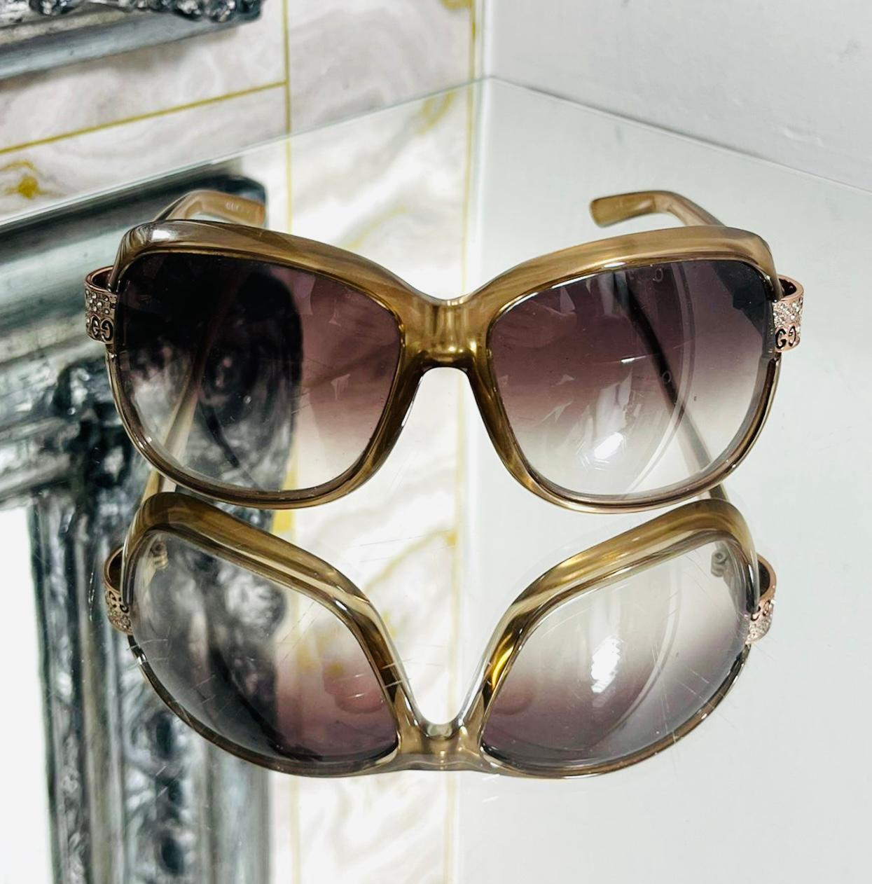 Women's Gucci Crystal GG Sunglasses