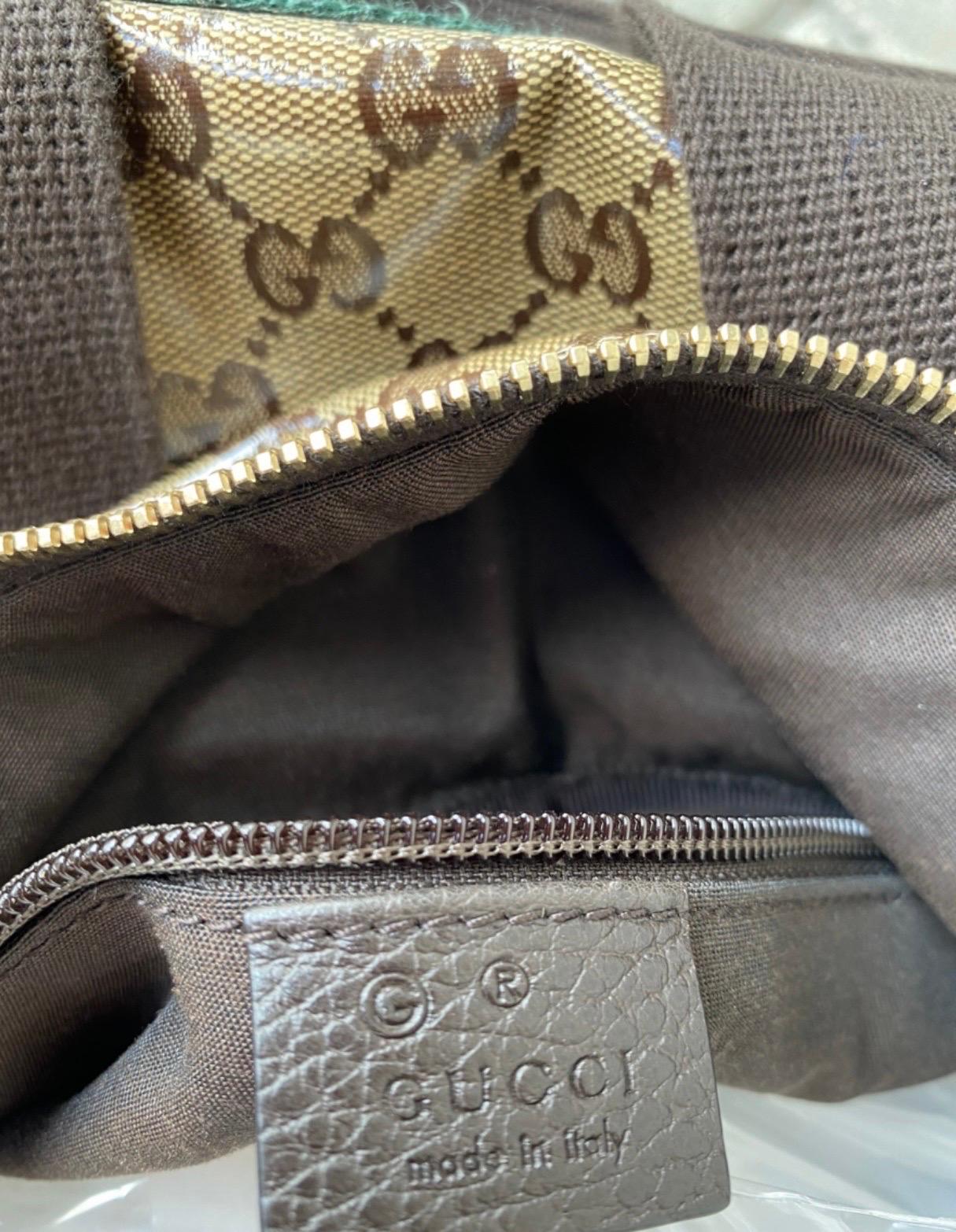 Gucci Crystal monogram shoulder strap bag 2