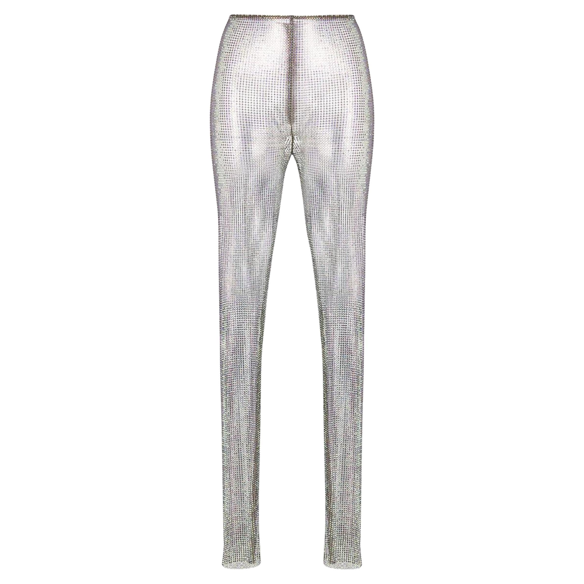Pantalon  Leggings Gucci Crystal Net IT 44 US 8