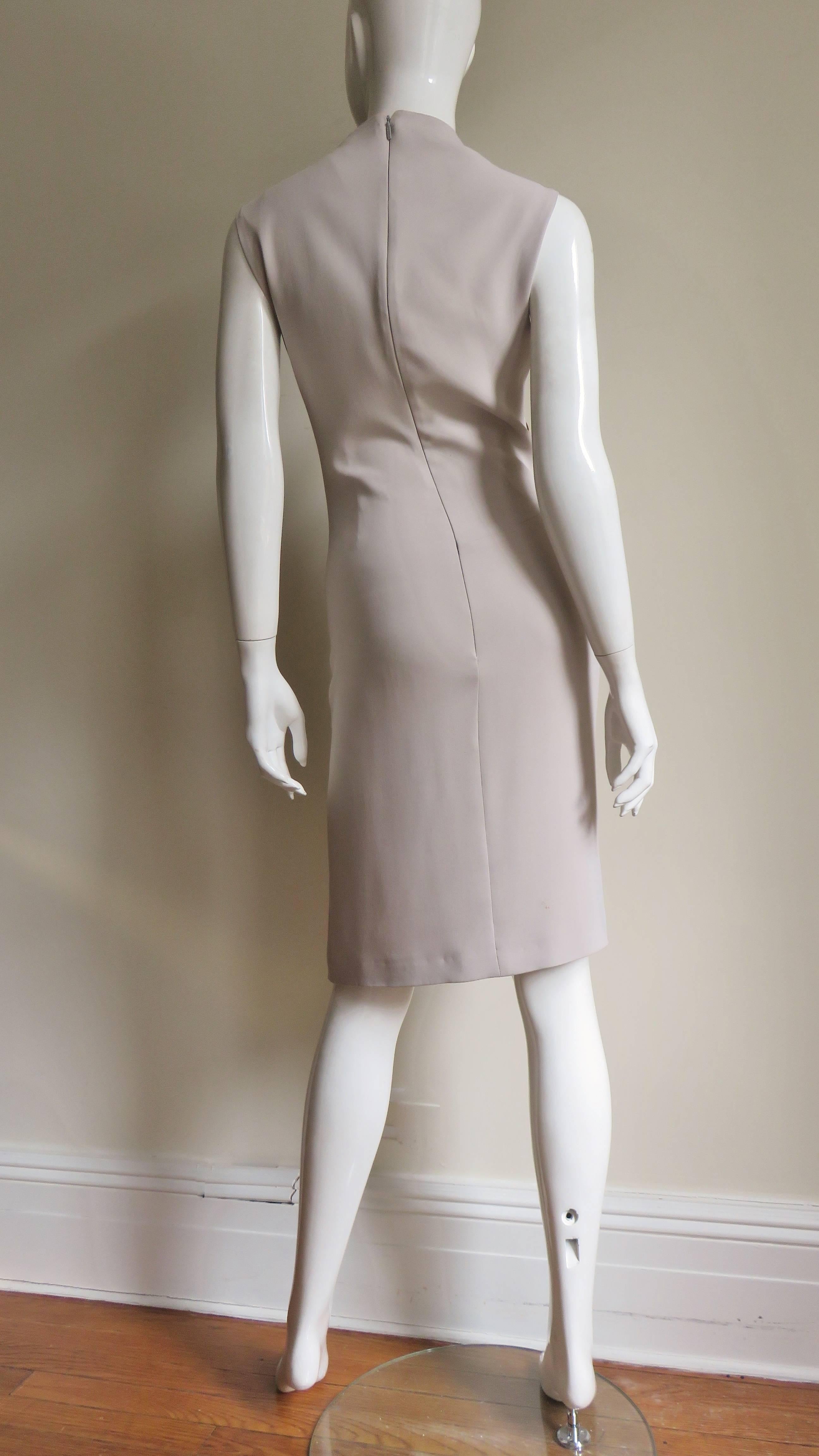 Gucci Tom Ford Cut out Dress with Metal Collar 9