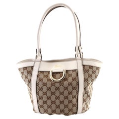 Gucci D Ring Bucket Tote GG Canvas Small