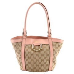 Gucci D Ring Bucket Tote GG Canvas Small