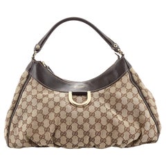 Gucci D Ring Hobo GG Canvas Large