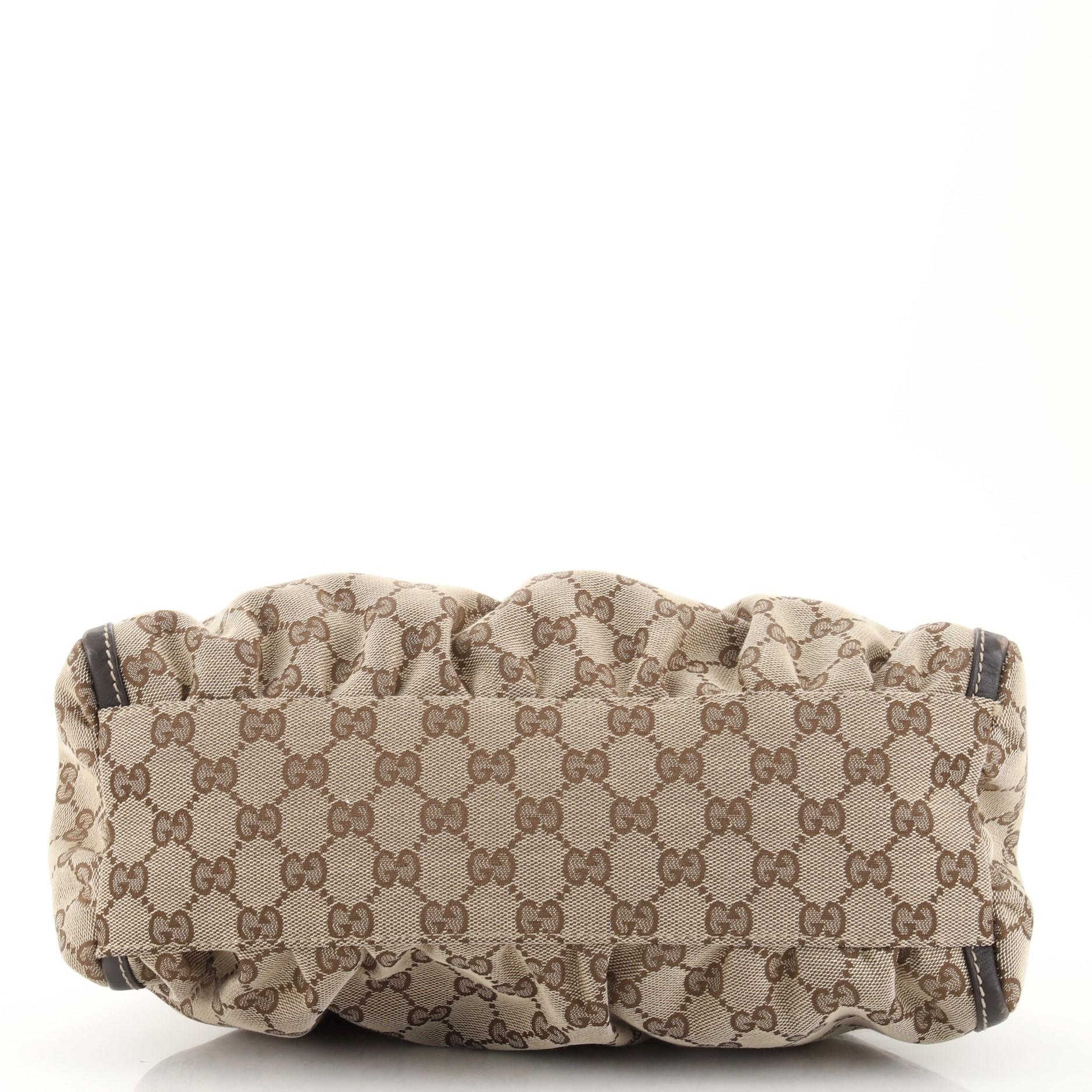 Gucci D Ring Hobo GG Segeltuch für Damen oder Herren
