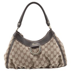 Gucci D Ring Hobo GG Segeltuch