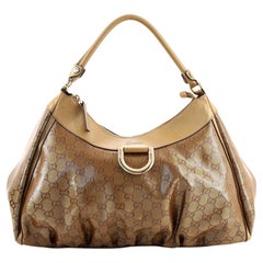 Gucci D Ring Hobo GG - Toile enduite - Large
