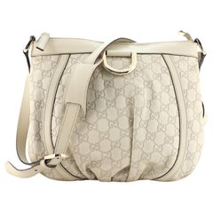 Gucci D Ring Messenger Bag Guccissima Leather Small