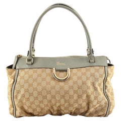 Gucci D-Ring Shoulder Bag GG Canvas Medium