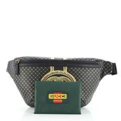 Gucci Dapper Dan Belt Bag GG Print Leather with Python