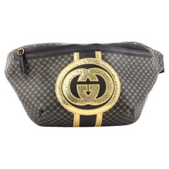 Gucci Dapper Dan Belt Bag GG Print Leather with Python