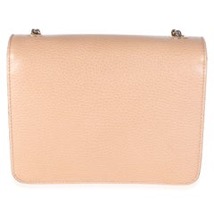 Gucci Dark Beige Dollar Calfskin Interlocking G Small Bag