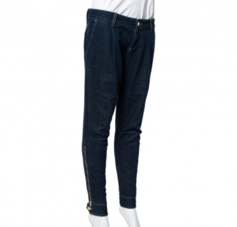 Black Gucci Dark Blue Denim Tapered Jeans S For Sale