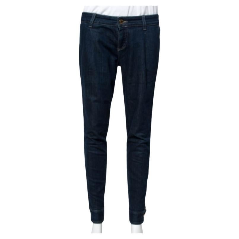Gucci Dark Blue Denim Tapered Jeans S For Sale