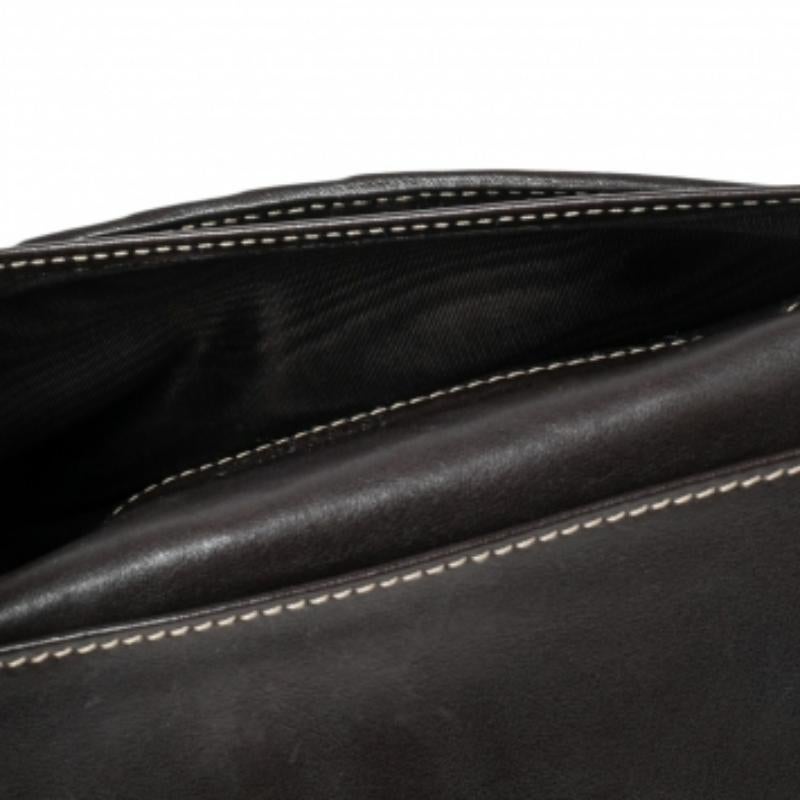 Gucci Dark Brown/Beige GG Canvas and Leather Indy Continental Wallet For Sale 2