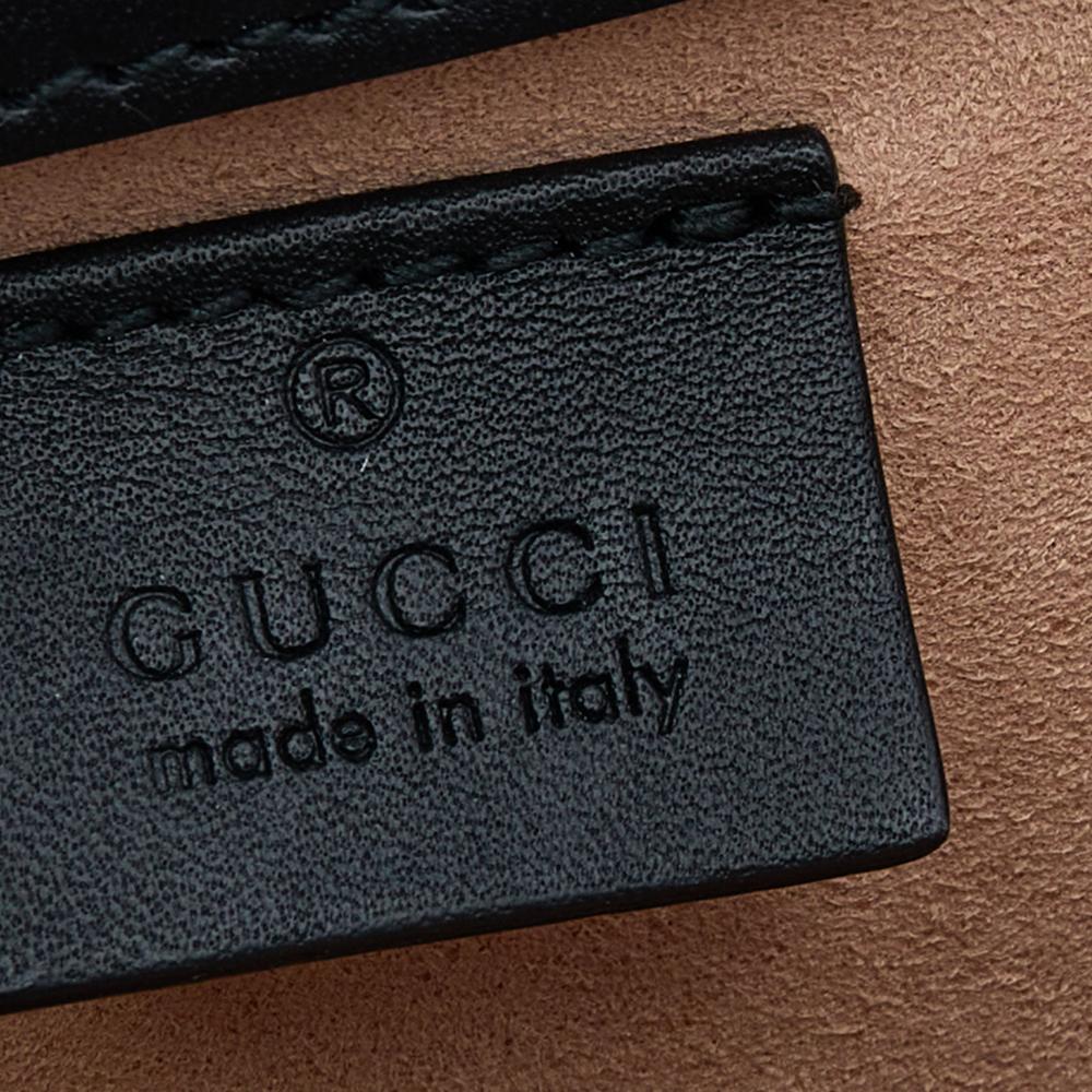 Gucci Dark Brown/Black GG Embossed Velvet And Leather Dionysus Shoulder Bag 1