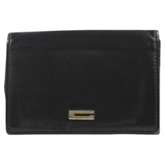 Gucci Dunkelbraun G Logo Geldbörse mit Kartenetui 3G1026