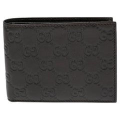 Gucci Dark Brown Guccissima Leather Bifold Wallet