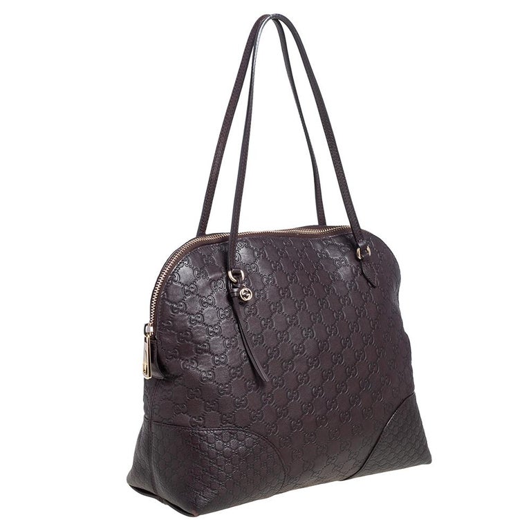 Gucci Dark Brown Guccissima Leather Bree Shoulder Bag at 1stDibs | dark  cammeo tan medium bree satchel bag, scarlet red medium bree satchel bag