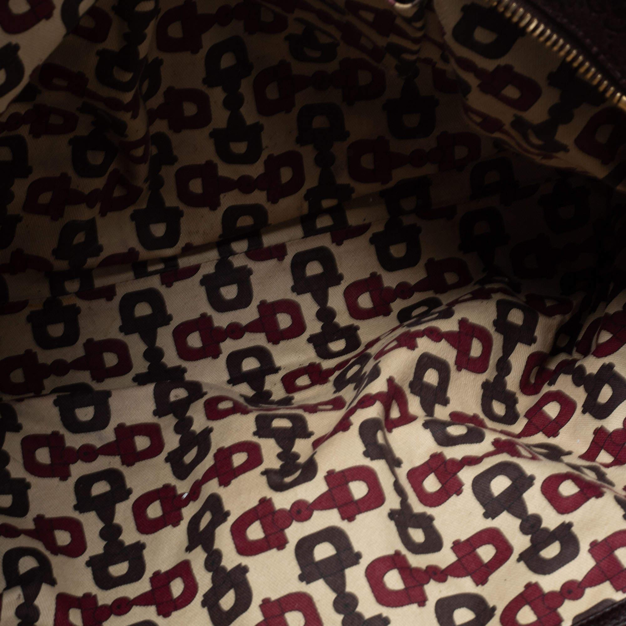 Gucci Dark Brown Guccissima Leather Large Signoria Tote 6
