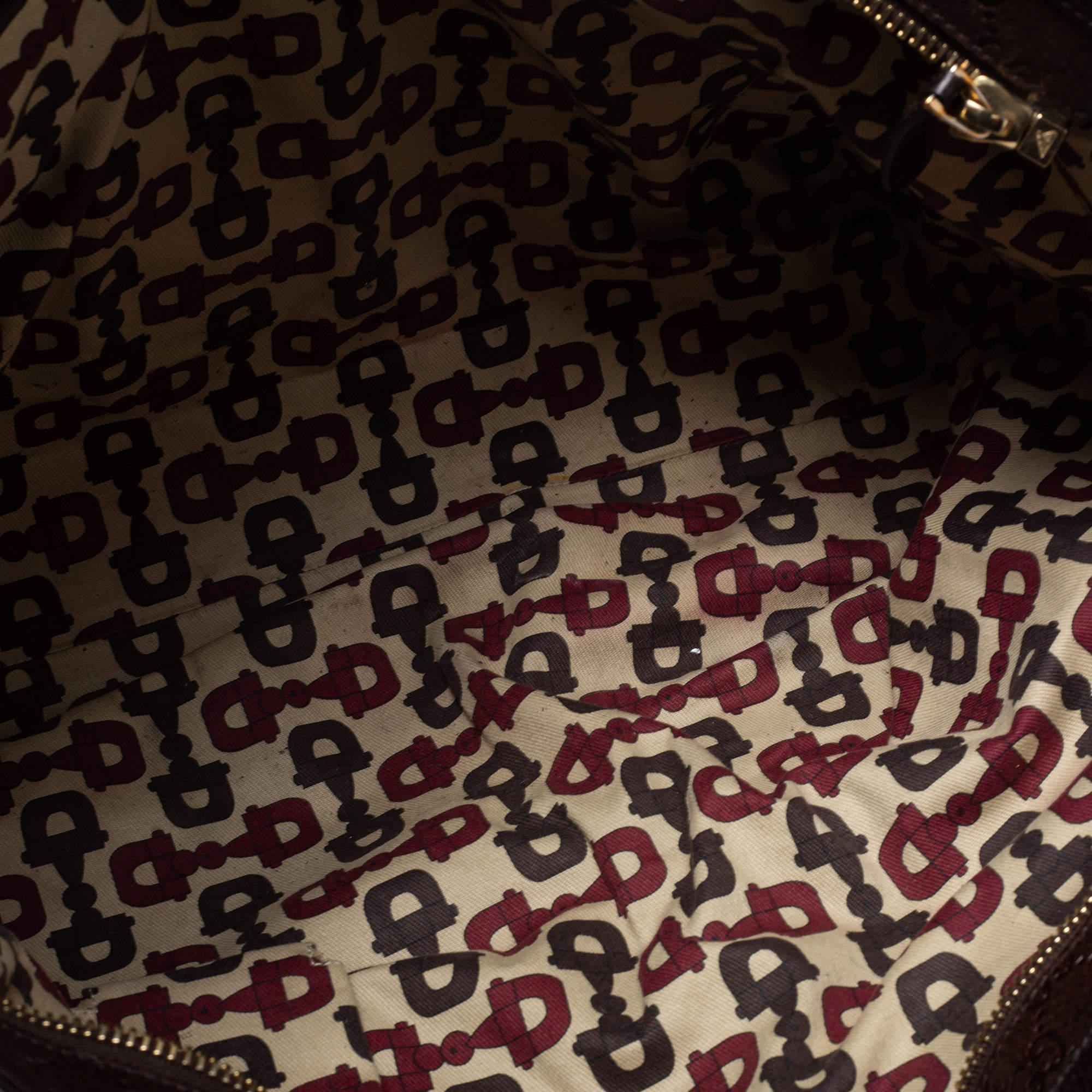 Gucci Dark Brown Guccissima Leather Large Signoria Tote 8