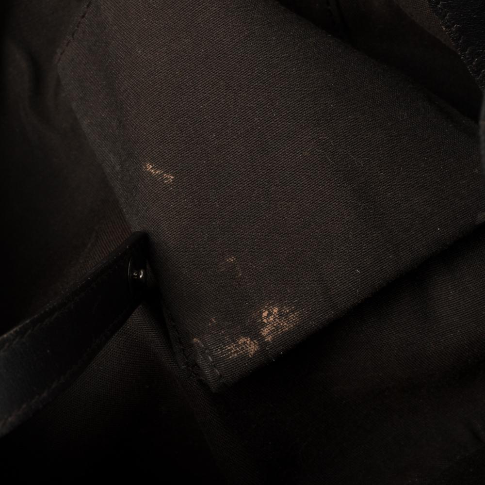 Gucci Dark Brown Horsebit Embossed Leather Medium Abbey Shoulder Bag 6